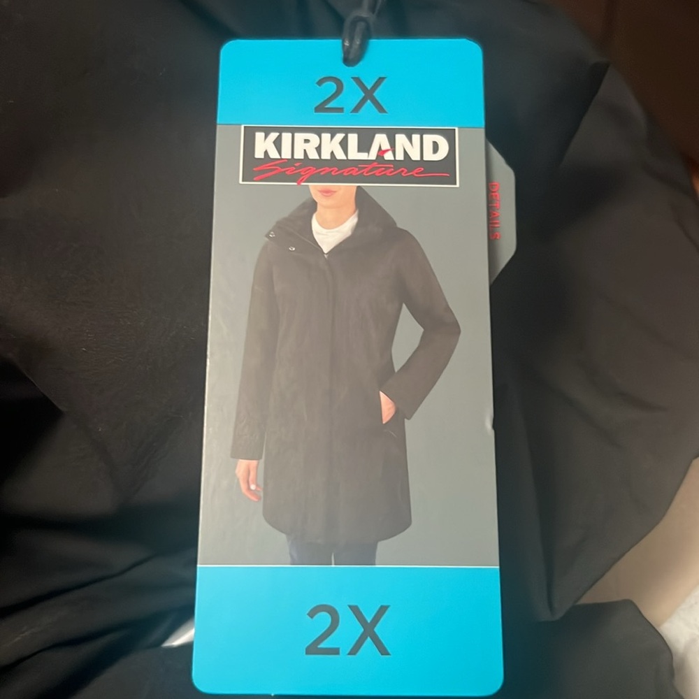 New 2XL Kirkland Signature Ladies 3-In-1 Parka Black Waterproof Windproof  Hood - Picture 8 of 16